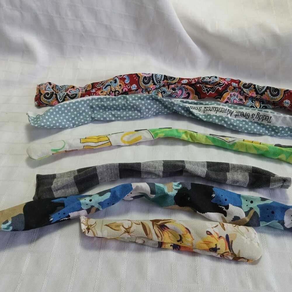 Set F : 6 handmade hair accessories multifunctional twist for ponytails -